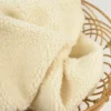 Tissu Fausse Fourrure maille SHERPA ECRU, exclusivité made in tissus - OEKO TEX