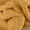 Tissu Fausse Fourrure maille SHERPA camel - OEKO TEX