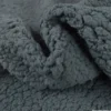 Tissu Fausse Fourrure maille sherpa Anthracite - OEKO TEX