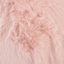 Tissu fausse fourrure à poils longs - Rose