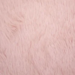 Tissu fausse fourrure à poils longs - Rose