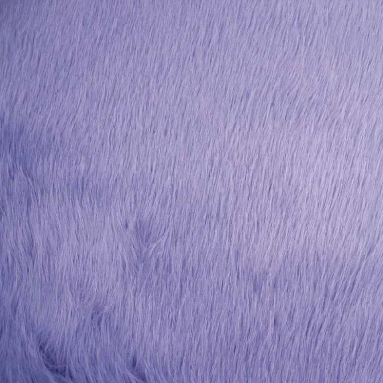 Tissu fausse fourrure à poils longs - Lilas