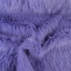 Tissu fausse fourrure à poils longs - Lilas