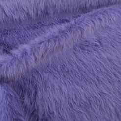 Tissu fausse fourrure à poils longs - Lilas