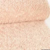 Tissu fausse fourrure rose poudré