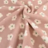 Tissu Fausse Fourrure Sherpa Jexy à motif fleuri Rose - OEKO TEX