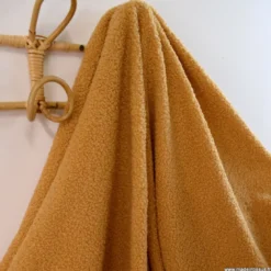 Tissu fausse fourrure Teddy Bouclette Camel - OEKO TEX