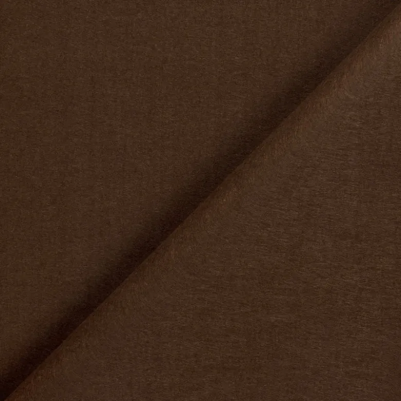 Tissu feutrine petite laize 90 cm - Chocolat