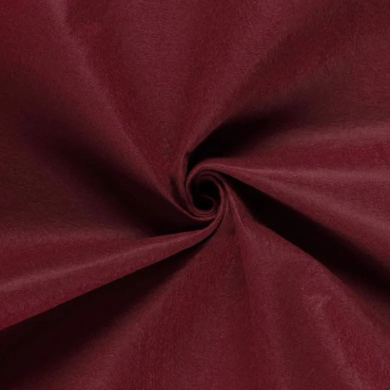 Tissu feutrine petite laize 90 cm - Bordeaux