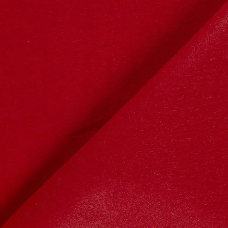 Tissu feutrine petite laize 90 cm - Rouge Hermès