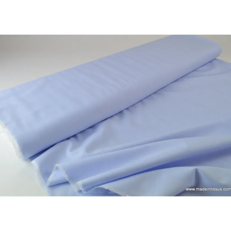 Tissu Fil à Fil coton chemise bleu ciel pour confection