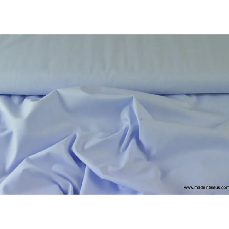 Tissu Fil à Fil coton chemise bleu ciel pour confection