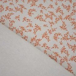 Tissu Flanelle de coton motifs feuilles