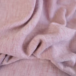 Tissu fluide polyester aspect Lin - Vieux rose