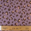 Tissu French Terry coton – Motif léopard fond parme - OEKO TEX
