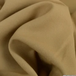 Tissu gabardine bi stretch - Beige