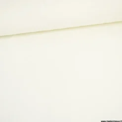 Tissu gabardine bi stretch - Blanc cassé