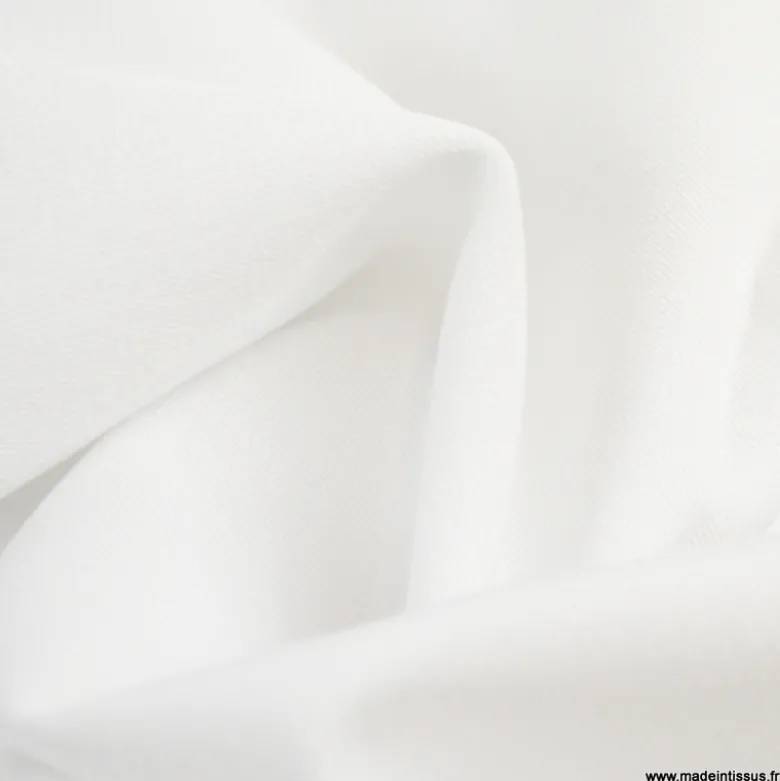 Tissu gabardine bi stretch - Blanc