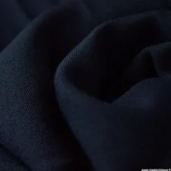 Tissu gabardine bi stretch - Bleu marine