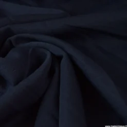 Tissu gabardine bi stretch - Bleu marine