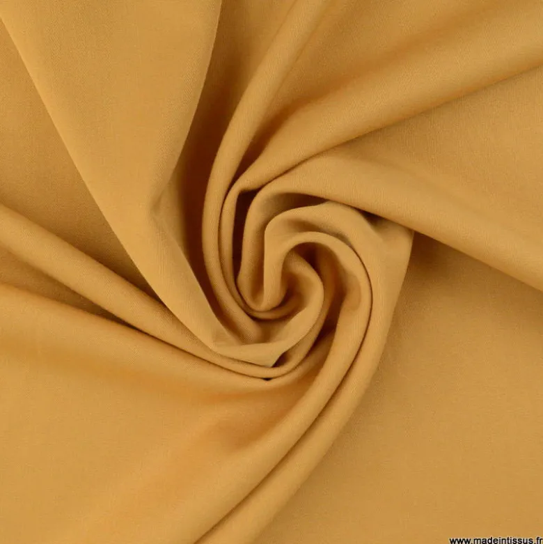 Tissu gabardine bi stretch - Camel