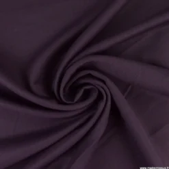 Tissu gabardine bi stretch - Prune
