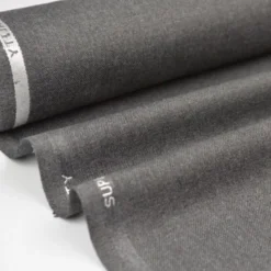 Tissu gabardine costume et confection gris - OEKO TEX