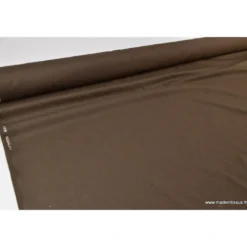 Tissu gabardine costume et confection marron chiné - OEKO TEX