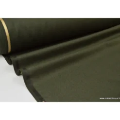 Tissu gabardine costume et confection kaki - OEKO TEX
