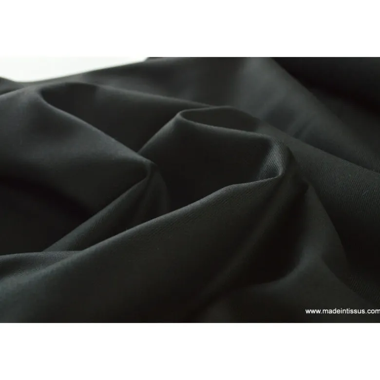Tissu gabardine costume et confection noir