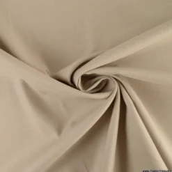 Tissu gabardine de coton coloris Galet - OEKO TEX