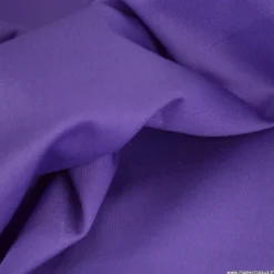 Tissu gabardine de coton coloris Violet - OEKO TEX