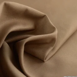 Tissu gabardine de coton coloris Caribou - OEKO TEX