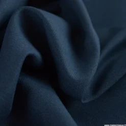 Tissu gabardine de coton coloris bleu marine - OEKO TEX