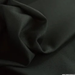 Tissu gabardine de coton sergé coloris Noir - OEKO TEX
