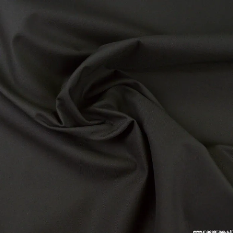 Tissu Gabardine enduite étanche Chocolat