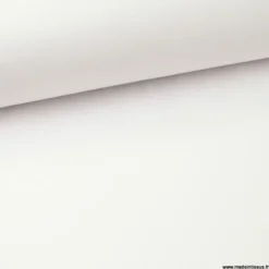 Tissu Gabardine enduite étanche blanc