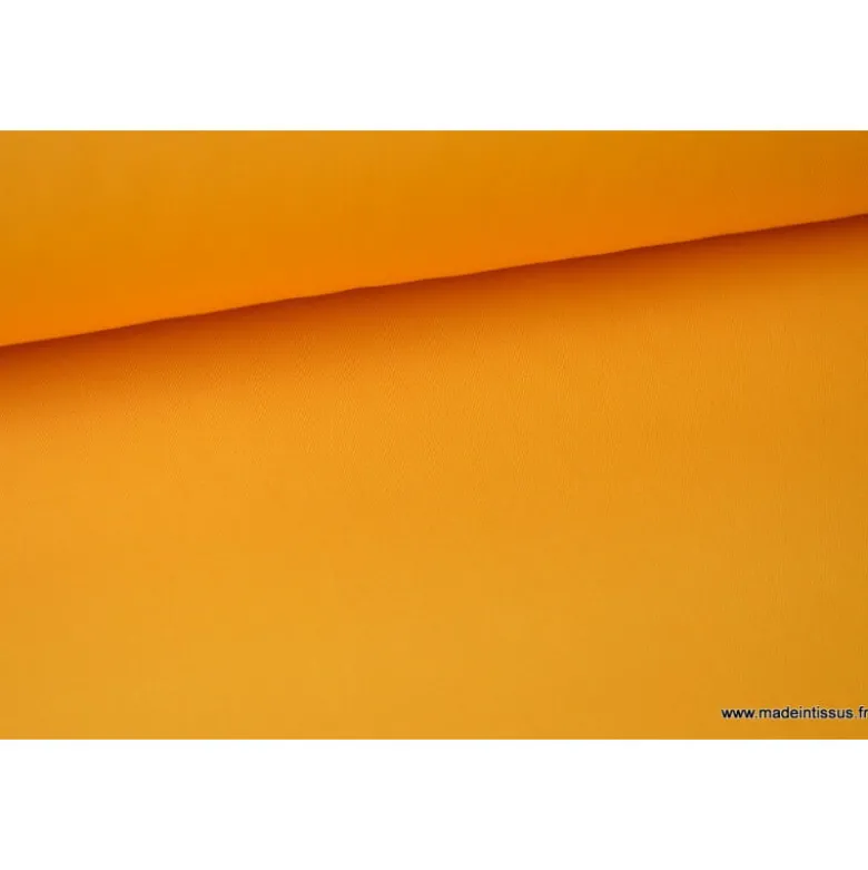 Tissu Gabardine enduite étanche jaune Bouton d'Or