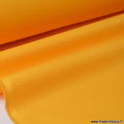 Tissu Gabardine enduite étanche jaune Bouton d'Or
