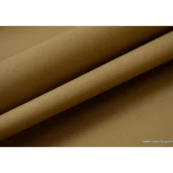 Tissu Gabardine enduite étanche camel.