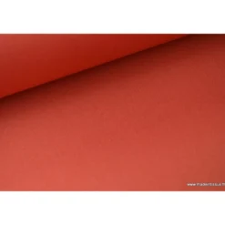 Tissu Gabardine enduite étanche tomette.