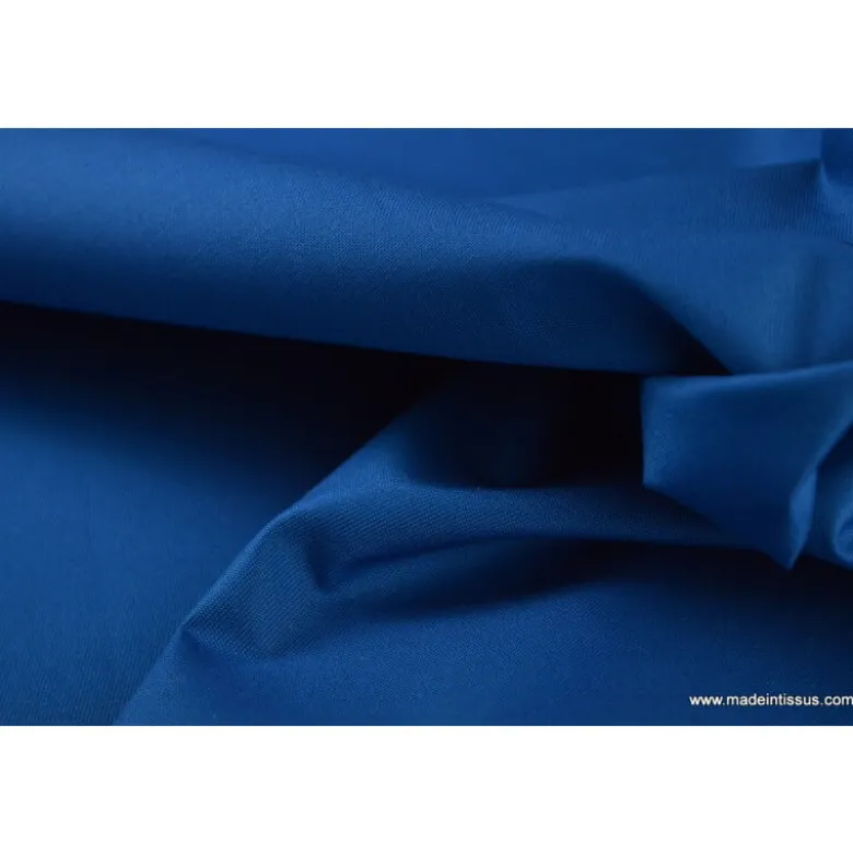 Tissu Gabardine enduite étanche pétrole.