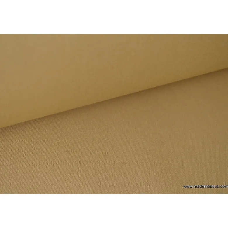 Tissu Gabardine enduite étanche sable