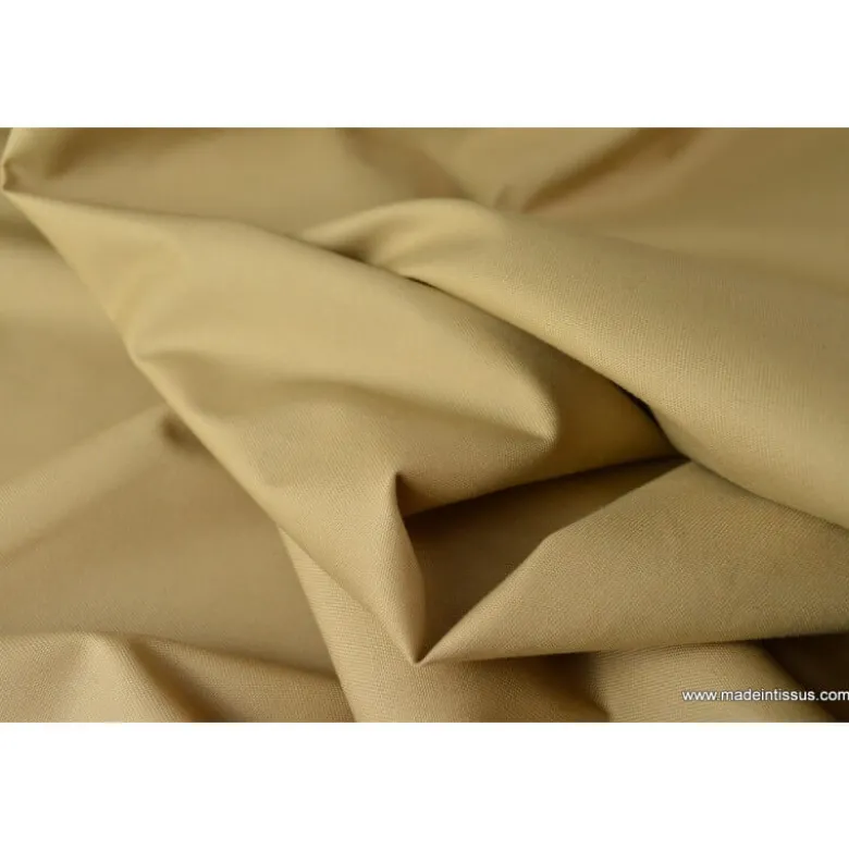 Tissu Gabardine enduite étanche sable