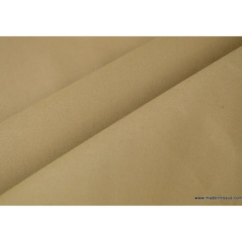 Tissu Gabardine enduite étanche sable