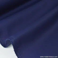 Tissu Gabardine enduite étanche marine