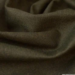 Tissu gabardine polyester viscose enduite étanche bronze