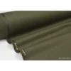 Tissu gabardine polyester viscose enduite étanche kaki.