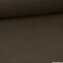 Tissu gabardine polyester viscose enduite étanche chocolat