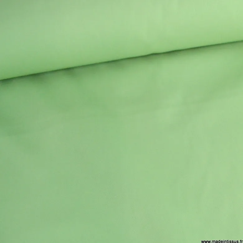 Tissu gabardine sergé coloris amande- OEKO TEX